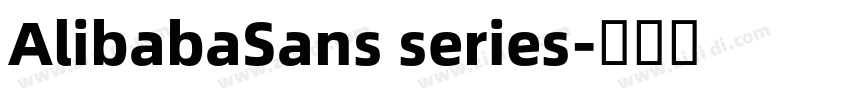 AlibabaSans series字体转换